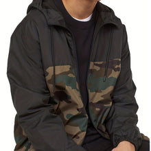 Load image into Gallery viewer, Men’s Camouflage Hooded Zip-Up Jacket
