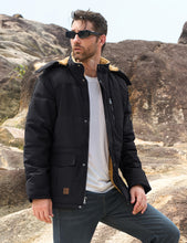 Load image into Gallery viewer, Men’s Heavy-Duty Windproof Winter Parka with Detachable Hood
