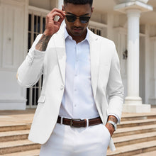 Load image into Gallery viewer, Slim Cotton Woven Blazer
