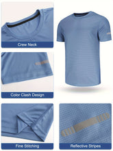 Load image into Gallery viewer, 5 Pack Men T-Shirts Gym T-Shirts For Men Muscle Men's T-Shirts Fitness Shirts For Men Athletic T-Shirts Breathable Activewear Shirts Work Shirt Shirts Multipack Shirts For Cycling
