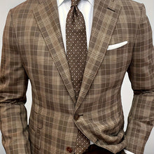 Load image into Gallery viewer, Brown Checkered Evening Suit
