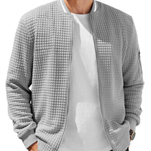 Load image into Gallery viewer, ELESOL Waffle Knit Bomber Jacket
