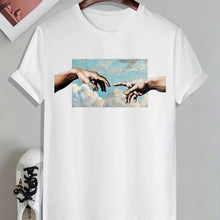 Load image into Gallery viewer, Men’s Geometric Appliqué Crew-Neck T-Shirt
