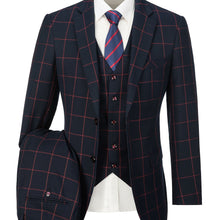 Load image into Gallery viewer, Plaid Double Trio Suit
