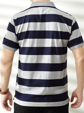 Load image into Gallery viewer, Patchwork Stripe Polo
