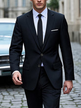 Load image into Gallery viewer, Elegant Black Two Piece Suit
