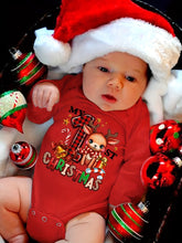 Load image into Gallery viewer, Baby Girl “My 1st Christmas” Winter Romper
