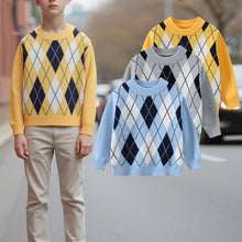 Load image into Gallery viewer, Plaid Trio Knit Pullovers
