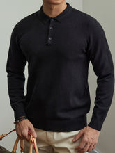 Load image into Gallery viewer, Button Lapel Knit Pullover
