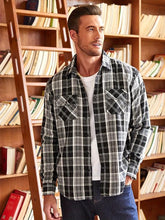 Load image into Gallery viewer, Sherpa Lined Plaid Shirt Jacket
