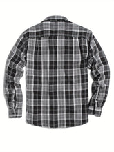 Load image into Gallery viewer, Sherpa Lined Plaid Shirt Jacket
