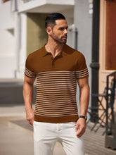 Load image into Gallery viewer, Striped Slim Polo

