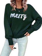 Load image into Gallery viewer, Festive Letter Knit Pullover
