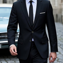 Load image into Gallery viewer, Elegant Black Two Piece Suit
