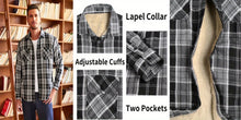 Load image into Gallery viewer, Sherpa Lined Plaid Shirt Jacket

