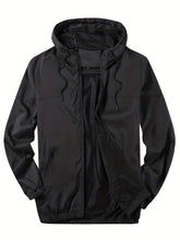 Load image into Gallery viewer, Men’s Camouflage Hooded Zip-Up Jacket
