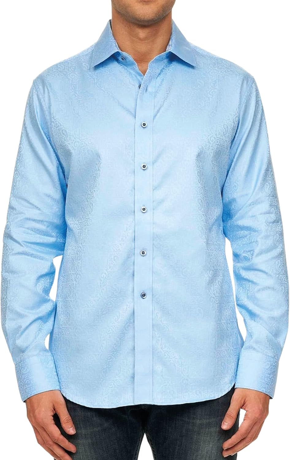 Men’S Windsor Long-Sleeve Shirt, Button-Up Shirt for Men