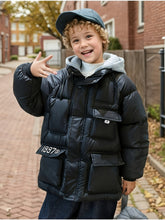 Load image into Gallery viewer, Boys’ 1997 Vintage Fleece-Lined Hooded Winter Coat
