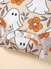 Load image into Gallery viewer, Baby Girls’ Pumpkin Halloween 3-Piece Outfit Set
