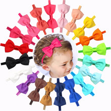 Load image into Gallery viewer, 13 Pcs Soft Nylon Baby Headbands 2.75&quot; Hair Bows Stretch Elastic Hair Bands for Baby Girls Newborn Toddlers Yoga Lady
