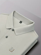 Load image into Gallery viewer, Embossed Alpha Knit Polo
