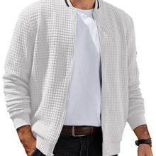 Load image into Gallery viewer, ELESOL Waffle Knit Bomber Jacket
