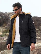Load image into Gallery viewer, Men’s Heavy-Duty Windproof Winter Parka with Detachable Hood
