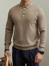 Load image into Gallery viewer, Button Lapel Knit Pullover
