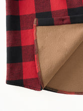 Load image into Gallery viewer, Men’s Fleece-Lined Plaid Hooded Flannel Jacket
