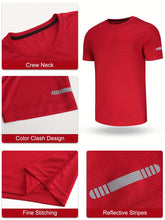 Load image into Gallery viewer, 5 Pack Men T-Shirts Gym T-Shirts For Men Muscle Men's T-Shirts Fitness Shirts For Men Athletic T-Shirts Breathable Activewear Shirts Work Shirt Shirts Multipack Shirts For Cycling
