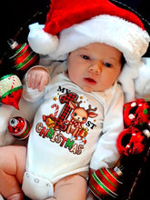 Load image into Gallery viewer, Baby Girl “My 1st Christmas” Winter Romper
