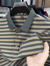Load image into Gallery viewer, Striped Pocket Polo
