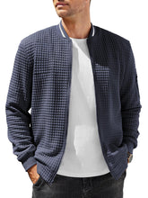 Load image into Gallery viewer, ELESOL Waffle Knit Bomber Jacket
