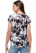 Load image into Gallery viewer, WOMEN TIE DYE V NECK LOOSE FIT TOP
