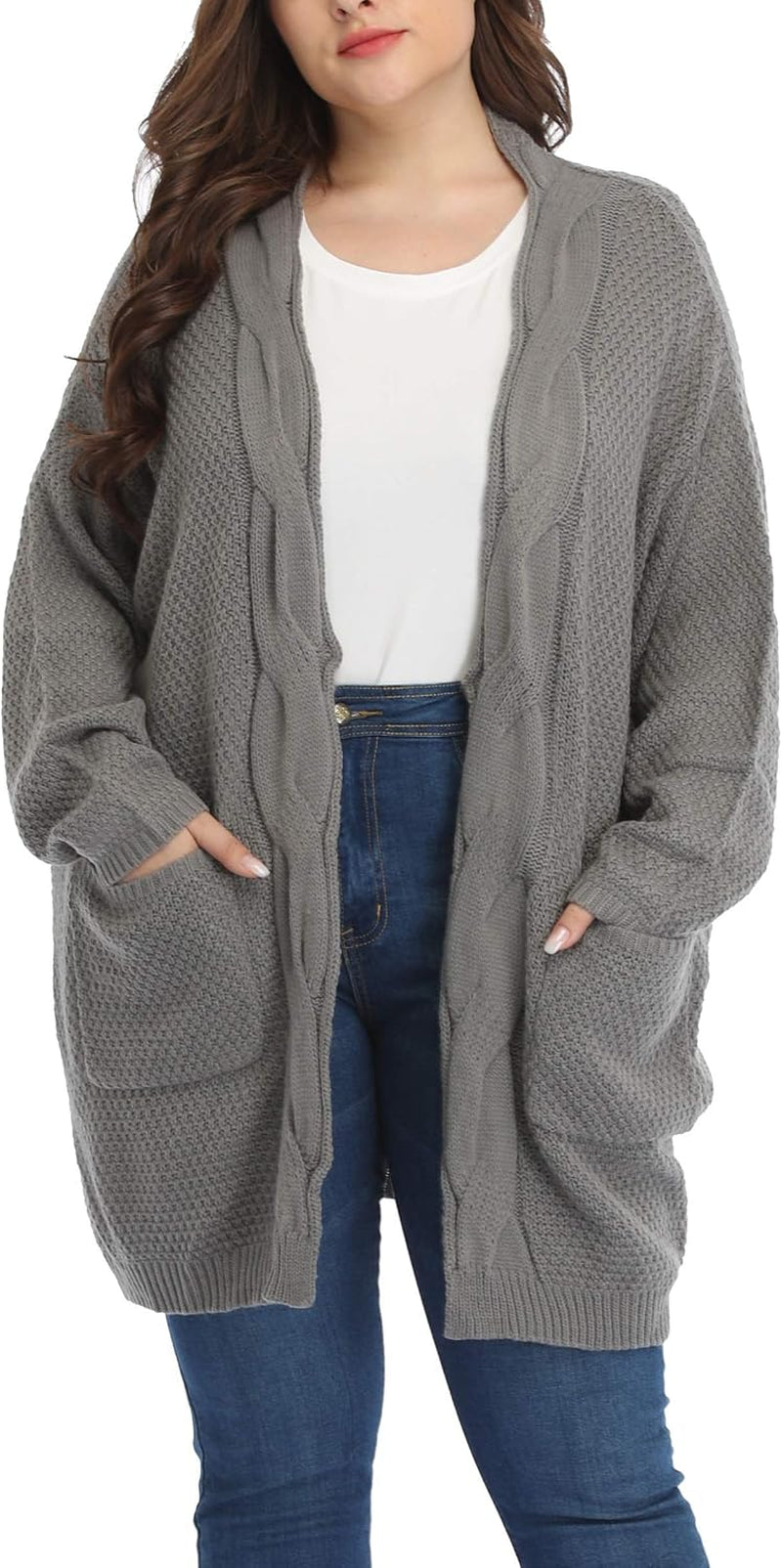 Classic plus Size Sweaters for Women Oversized Long Cardigans