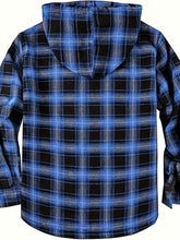 Load image into Gallery viewer, Men’s Heavyweight Plaid Hooded Winter Jacket – 2-Piece Set
