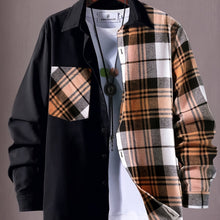 Load image into Gallery viewer, Plaid Button Cardigan Jacket
