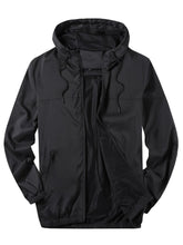 Load image into Gallery viewer, Men’s Camouflage Hooded Zip-Up Jacket
