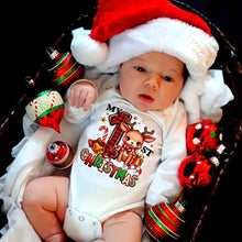 Load image into Gallery viewer, Baby Girl “My 1st Christmas” Winter Romper
