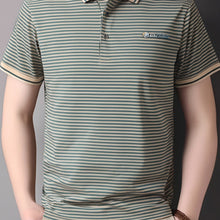 Load image into Gallery viewer, Stripe Knit Polo Tops
