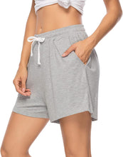 Load image into Gallery viewer, Women&#39;S Pajama Shorts, Super Soft Pj&#39;S Bottoms Stylish Lounge Shorts for Sleep Gym Running with Drawstring Pockets
