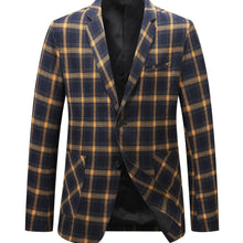 Load image into Gallery viewer, Plaid Summer Woven Blazer
