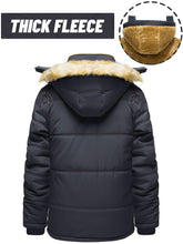 Load image into Gallery viewer, Men’s Heavy-Duty Windproof Winter Parka with Detachable Hood
