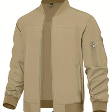 Load image into Gallery viewer, Lightweight Men's Windbreaker Bomber Jacket
