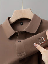 Load image into Gallery viewer, Embossed Alpha Knit Polo
