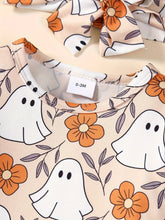 Load image into Gallery viewer, Baby Girls’ Pumpkin Halloween 3-Piece Outfit Set
