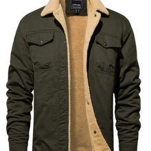Load image into Gallery viewer, Men’s Cotton Cargo Winter Jacket
