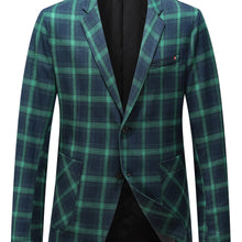 Load image into Gallery viewer, Plaid Summer Woven Blazer
