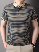 Load image into Gallery viewer, Stripe Knit Polo Tops
