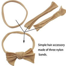 Load image into Gallery viewer, 60 Pack Soft Stretchy DIY Nylon Headbands Hair Bands Bows DIY Accessory for Newborn Baby Girls with Box
